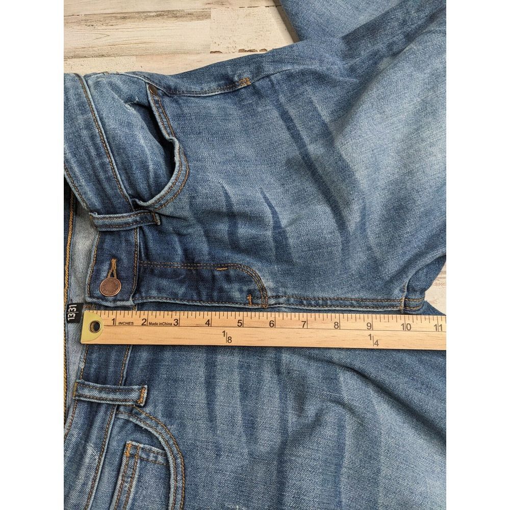 Judy Blue Skinny‎ Fit Mid-Rise Skinny Jeans Sz 13/31 (32x29) Stretch Distressed - Picture 11 of 12